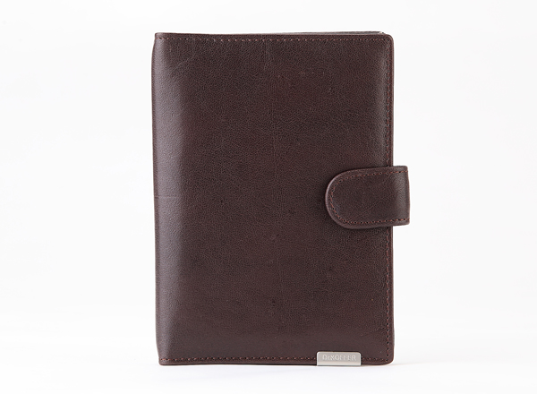 Dr.koffer cow leather passport holder with plastic passport holder and clasp for men and women