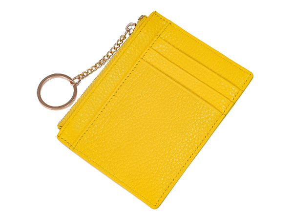 cowhide key chain ring cardholder custom wallet