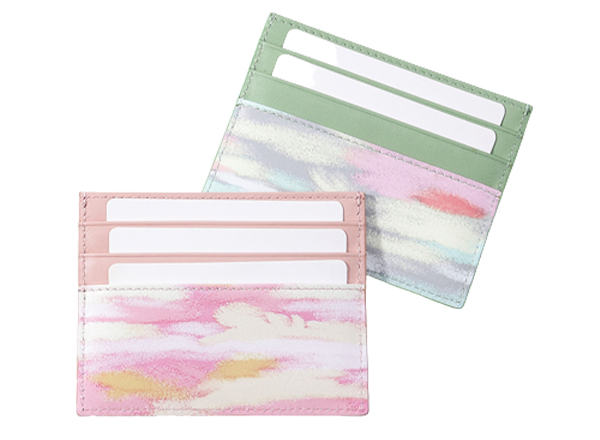 color printing match cowhide custom classic card holders