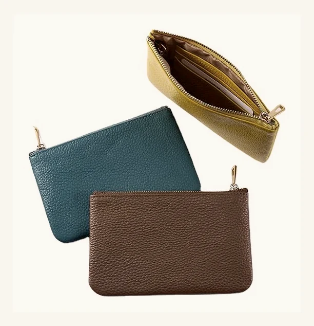 Open compact coin pouch structure for OEM review